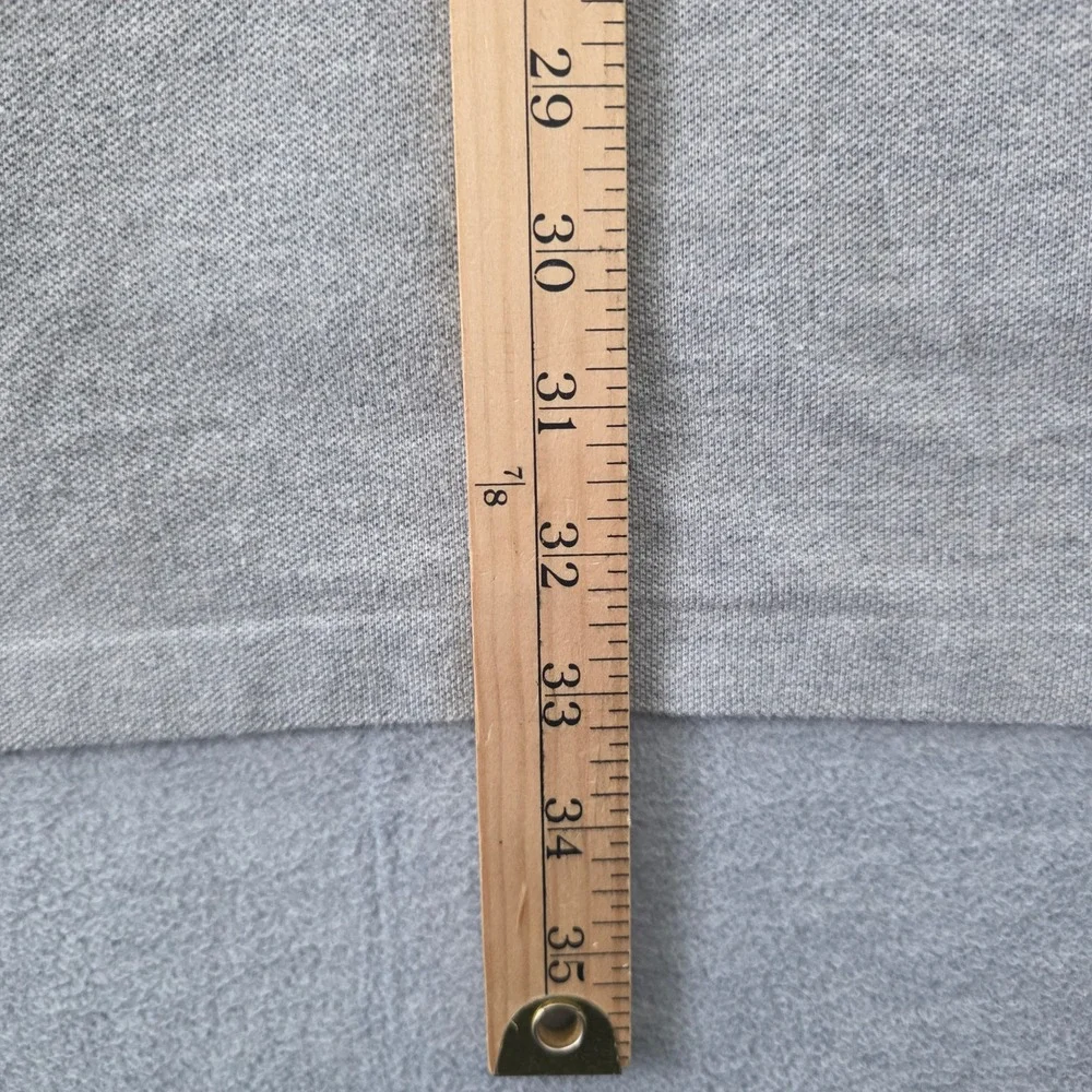 Polo Ralph Lauren Mens XXL Heather Gray Cotton Pique Short Sleeve Polo Shirt